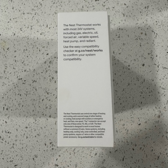 Google Nest Thermostat - Snow (box does not have plastic wrap) - Picture 9 of 9